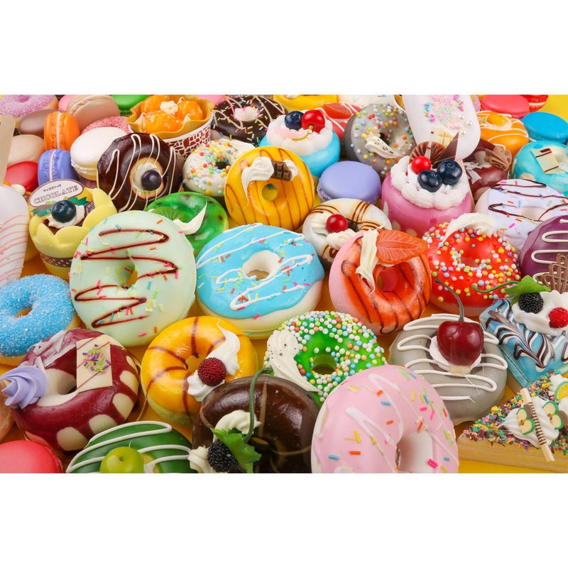 Tektalk 1000 Pieces Jigsaw Puzzles for Teens & Adults (Donut Feast) - Image 1